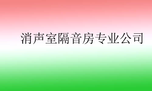 消聲室介紹，消聲室隔音房應該怎么做